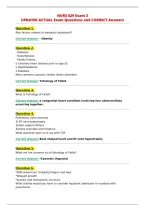 NURS 629 Exam 3&NewLine;UPDATED ACTUAL Exam Questions and CORRECT Answers&NewLine;