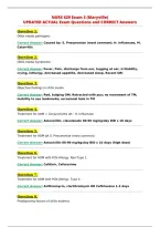 NURS 629 Exam 3 &lpar;Maryville&rpar;&NewLine;UPDATED ACTUAL Exam Questions and CORRECT Answers&NewLine;