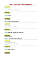 NURS 629 2027 Exam 4 Endocrine&sol;Metabolic