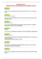 NURS 629 Exam 3&NewLine;UPDATED ACTUAL Exam Questions and CORRECT Answers&NewLine;