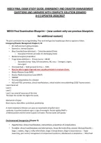 Mdc4 Final Exam Study Guide&colon; Emergency And Disaster Management Questions And Answers With Complete Solution &lpar;Graded A&plus;&rpar;&vert;&vert;Updated 2026&sol;2027
