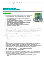 Test Bank Psychiatric Nursing 8th Edition by Norman L&period; Keltner