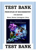 Test Bank Principles of Biochemistry 5th Edition by Moran&comma; Horton&comma; Scrimgeour & Perry