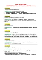 NURS 5334 TESTBANK&NewLine;UPDATED ACTUAL Exam Questions and CORRECT Answers