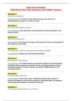 NURS 5334 TESTBANK&NewLine;UPDATED ACTUAL Exam Questions and CORRECT Answers&NewLine;