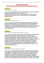 NURS 5334 TESTBANK&NewLine;UPDATED ACTUAL Exam Questions and CORRECT Answers&NewLine;