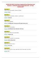 NURS 5354 2027 Final Exam Updated Past Questions and&NewLine;Answers - Authentic Exam Preparation Set - A&plus; Pass&NewLine;Guaranteed&NewLine;