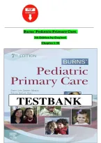 Test Bank For Burns' Pediatric Primary Care 7th Edition by Dawn Lee Garzon&semi; Nancy Barber Starr&semi; Margaret A&period; Brady&semi; Nan M&period; Gaylord&semi; Martha Driessnack&semi; Karen Dud 9780323581967 Chapter 1-46