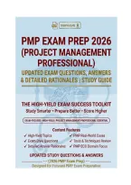 PMP Exam Prep 2026 &mdash; Project Management Professional Updated Exam Questions&comma; Answers & Detailed Rationales