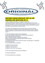 Certified Coding Specialist Test All Set Answers And Questions Set A&period;pdf