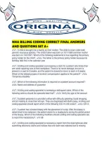 Nha Billing Coding Correct Final Answers And Questions Set A&period;pdf