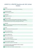 ACHPAT &lpar;5&rpar; &vert; UPDATED Questions with 100&percnt; Verified&NewLine;Answers
