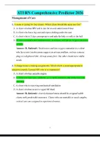 ATI RN Comprehensive Predictor Exam 2026 Questions And Correct Answers 