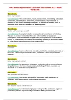 NYC Home Improvement Question and Answer 2027 - 100&percnt;&NewLine;Verified A&plus;