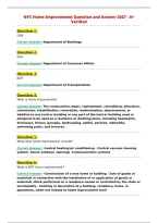 NYC Home Improvement Question and Answer 2027 - A&plus;&NewLine;Verified&NewLine;