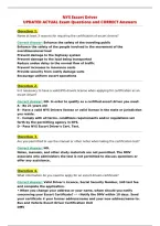 NYS Escort Driver&NewLine;UPDATED ACTUAL Exam Questions and CORRECT Answers