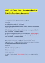  &NewLine;AINS 103 Exam Prep &vert; Complete Review&comma; Practice Questions & Answers &NewLine;