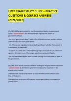 Uptp Exam2 Study Guide &ndash; Practice &NewLine;Questions & Correct Answers &lpar;2026&sol;2027&rpar; &NewLine;