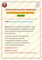  Evolve Elsevier HESI Med Surg Exam 2026&sol;2027  Complete Test Bank with Answer Guide &NewLine;