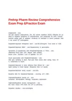 Pmhnp Pharm Review Comprehensive Exam Prep &Practice Exam