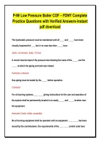 FDNY P-99 LOW PRESSURE BOILER CERTIFICATE OF FITNESS ULTIMATE STUDY BUNDLE &vert; FULL NYC FIRE CODE&comma; COMBUSTION THEORY&comma; SAFETY CONTROLS & 400&plus; VERIFIED PRACTICE QUESTIONS WITH EXPERT RATIONALES &mdash; GRADED A&plus;