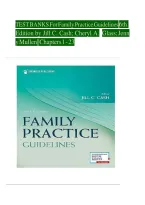 TEST BANKS For Family Practice Guidelines&comma; 6th Edition by Jill C&period; Cash&semi; Cheryl A&period; Glass&comma; Verified Chapters 1 - 23&comma; Complete Newest Version