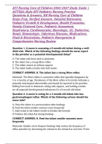 ATI Nursing Care of Children 2026&sol;2027 Study Guide &vert; ACTUAL-Style ATI Pediatric Nursing Practice Questions & Answers&comma; RN Nursing Care of Children Exam Prep&comma; Verified Answers&comma; Detailed Rationales&comma; Pediatric Growth & Development&comma; Health Promotion&comma; Family-Ce