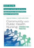 TEST BANK - Community and Public Health Nursing&colon; Evidence for Practice 4th Edition by DeMarco & Walsh&comma; All 25 Chapters Covered&comma; Verified Latest Edition