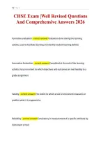 CHSE Exam &vert;Well Revised Questions&NewLine;And Comprehensive Answers 2026