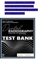 Test Bank for Dental Radiography&colon; Principles and Techniques 6th Edition by Joen Iannucci ISBN&colon; 9780323695503 Chapter 1-35 &vert;Complete Guide A&plus;