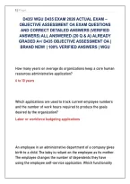 Official WGU D435 Core Competencies Prep Pack &ndash; 20 100&percnt; Verified OA Solution Keys