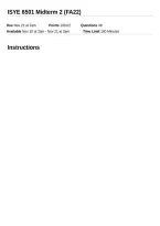 ISYE 6501 OAN&sol;O01&sol;A Midterm 1 &comma; Midterm 2&comma;version 1&comma;version 2 and Final Exam Bundled &vert; fall 2026 &comma;A&plus; guaranteed