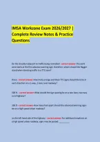  &NewLine;IMSA Workzone Exam 2026&sol;2027 &vert; &NewLine;Complete Review Notes & Practice Questions &NewLine; &NewLine; &NewLine;