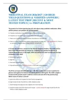 Nr602 Final Exam 2026&sol;2027 &vert; 120 High-Yield Questions & Verified Answers &vert; Latest Test Prep &vert; Recent & Most Tested Topics &vert; A&plus; Preparation