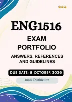 ENG1516 October &sol; November Exam Portfolio &vert;&vert;&lpar;ANSWERS AND GUIDELINES&rpar;&vert; Due Date 8 October 2026