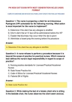 Pn Hesi Exit Exam With Next Generation Nclex &lpar;Ngn&rpar;&NewLine;Format&NewLine;Complete Questions And Detailed Solutions Latest Update This Year Just Released