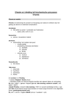Samenvatting Chemie & Biochemische Processen &vert; Universiteit Gent &vert; Revaki 1e bachelor 