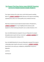 Tax Preparer Final Exam Review Latest 2026&sol;2027 Questions &NewLine;and Correct Detailed Answers Already Graded A&plus; 