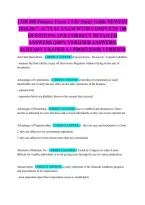 Cob 300 Finance Exam 1 Liu Study Guide Newest 2026-2027 Actual Exam With Complete 180 Questions And Correct Detailed Answers &lpar;100&percnt; Verified Answers&rpar; Already Graded A&plus; Professor Verified
