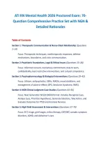 ATI RN Mental Health 2026 Proctored Exam&colon; 70-Question Comprehensive Practice Set with NGN & Detailed Rationales