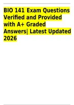 BIO 141 Exam Questions & Verified Answers &vert; Anatomy & Physiology&comma; Gross & Microscopic Anatomy&comma; Light & Electron Microscopes&comma; TEM&comma; SEM&comma; Histotechnique&comma; Micrographs&comma; Tissue Preparation & Staining &vert; Updated 2026&sol;2027 &vert; Instant Download&NewLine;