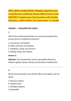 NFPA CWMS Certified Wildfire Mitigation Specialist Exam &NewLine;Comprehensive Certification Review Official Practice Exam &NewLine;2026&sol;2027 Complete Exam-Style Questions with Detailed &NewLine;Rationales &vert; 100&percnt; Verified &vert; Pass Guaranteed &ndash; A&plus; Graded 