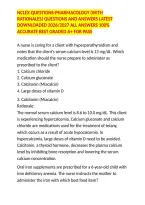 Nclex Questions-Pharmacology &lpar;With Rationales&rpar; Questions And Answers Latest Downloaded 2026&sol;2027 All Answers 100&percnt; Accurate Best Graded A&plus; For Pass
