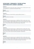 Econ Exam 1 Frequently Tested Actual&NewLine;Questions With Correct Answers