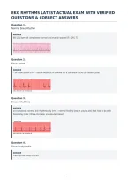 Ekg Rhythms Latest Actual Exam With Verified&NewLine;Questions & Correct Answers