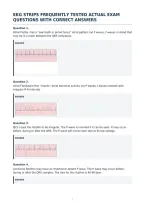 Ekg Strips Frequently Tested Actual Exam&NewLine;Questions With Correct Answers