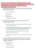 Wgu D236 Pathophysiology Musculoskeletal Exam &NewLine;Review 2026&sol;2027 &vert; Section 2 Complete Study Guide &vert; HighYield Practice Questions &vert; Verified Answers&vert; &NewLine;Comprehensive Exam Prep