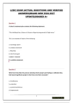 LCDC EXAM PACKAGE &vert;QUESTIONS AND ANSWERS&vert;BRAND NEW 2026-2027 UPDATE