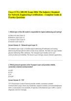 Cisco CCNA 200-301 Exam 2026&colon; The Industry Standard for Network Engineering Certification &ndash; Complete Guide & Practice Questions