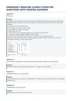 Emergency Medicine &lpar;Comat&rpar; Expected&NewLine;Questions With Verified Answers